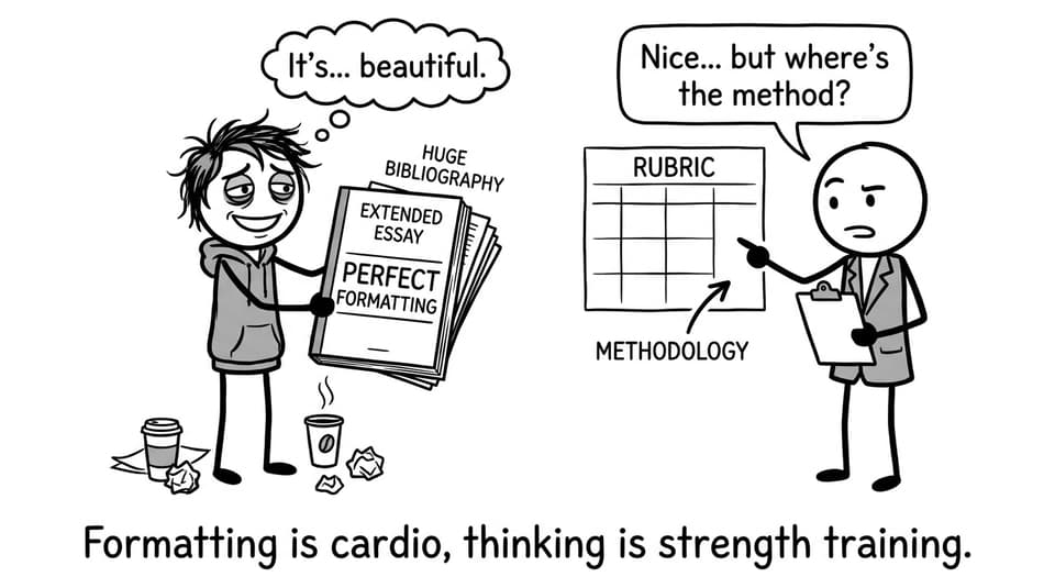 Formatting is cardio, thinking is strength training
