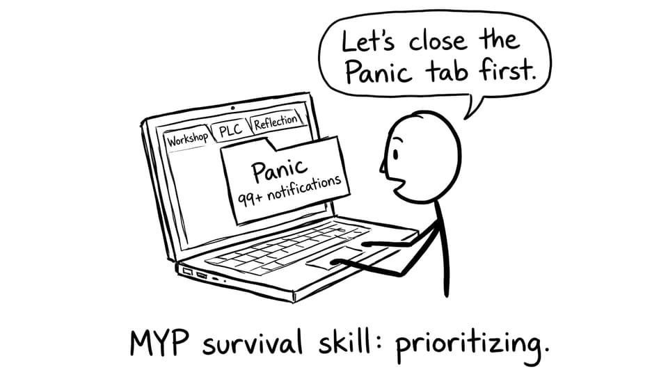 Comic: closing the Panic tab
