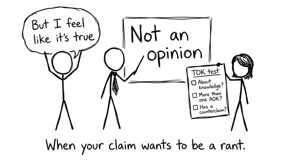 When your claim wants to be a rant