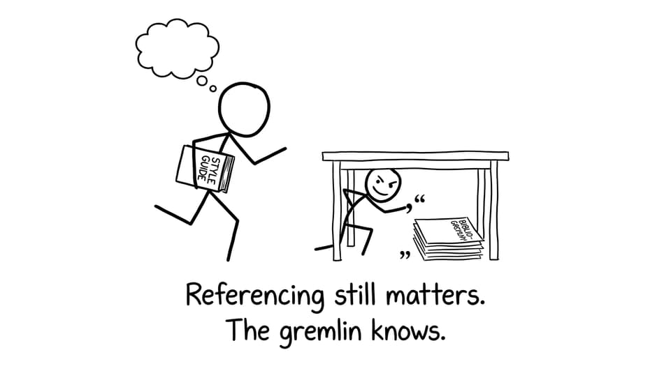 Referencing still matters. The gremlin knows.