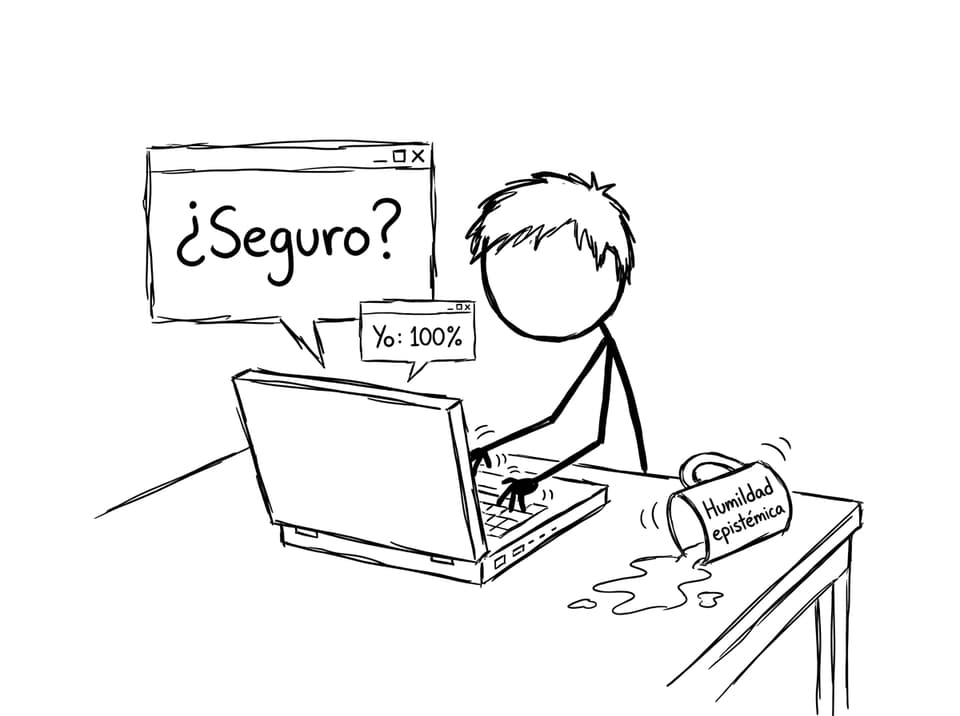Comic sobre exceso de confianza