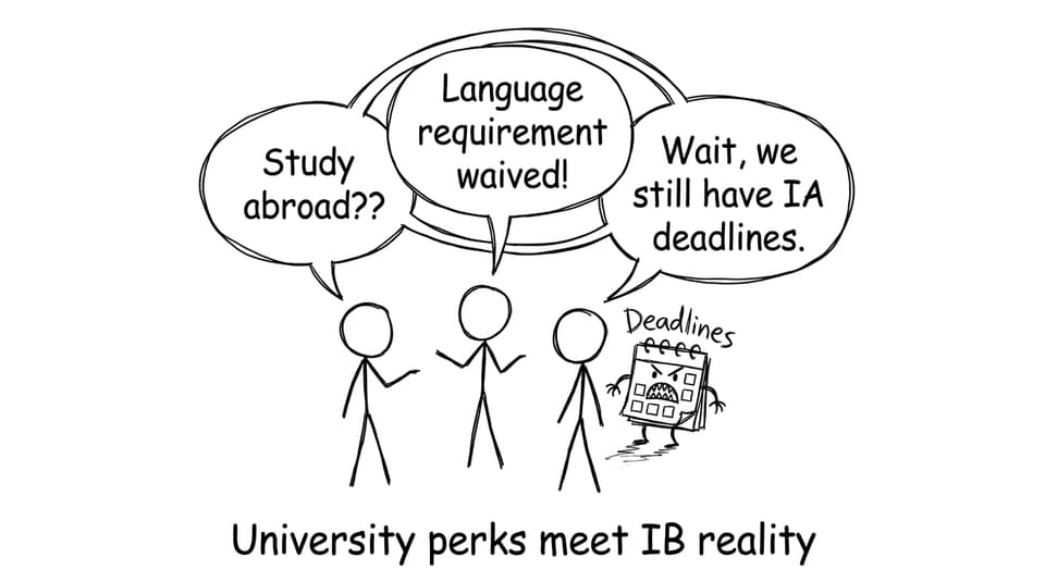 University perks collide with IB deadlines