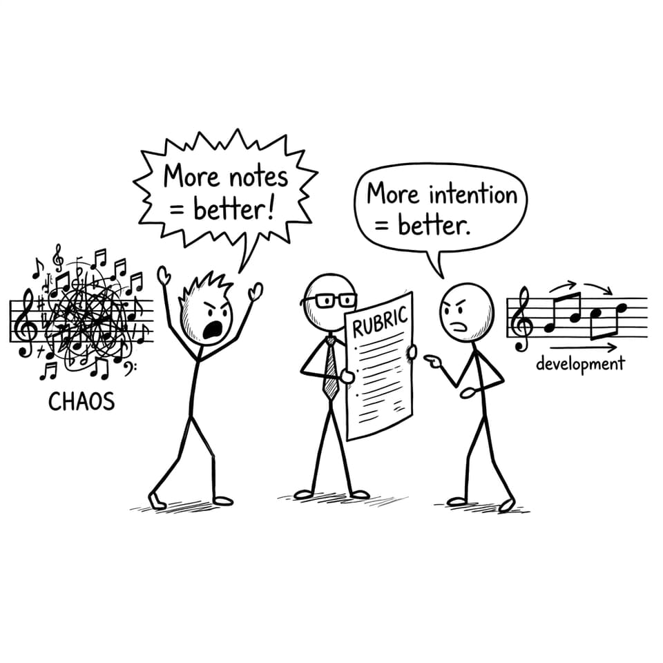 More notes vs more intention