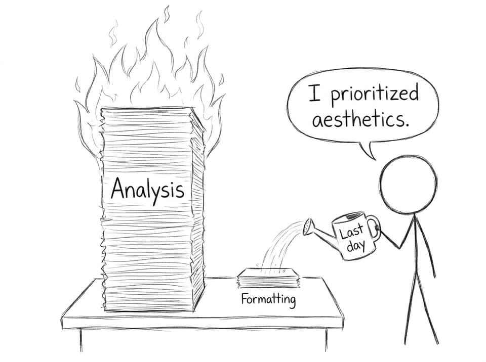 Huge analysis stack on fire