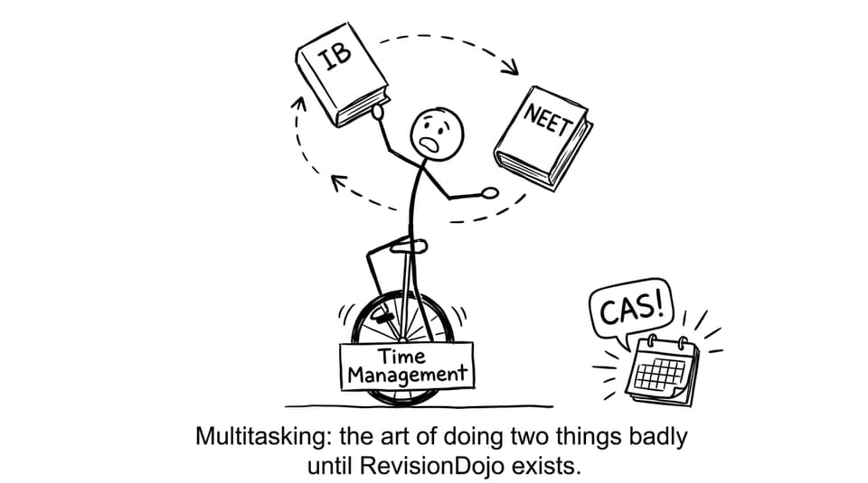 IB student juggling IB, NEET, and CAS