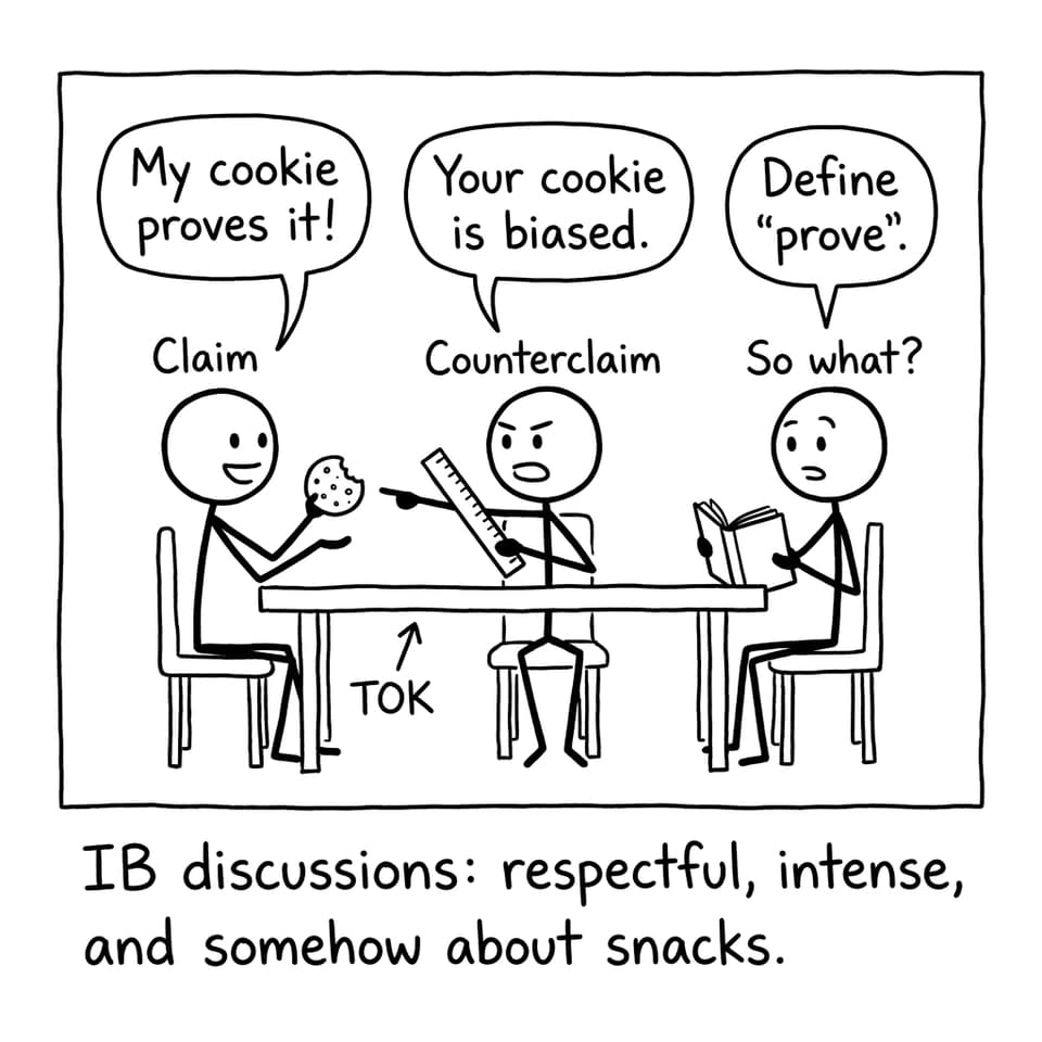 TOK cookie debate comic
