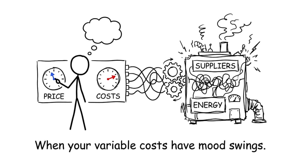 Variable costs “mood swings” machine