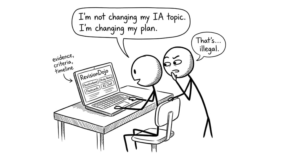 Changing the plan instead of the IA topic