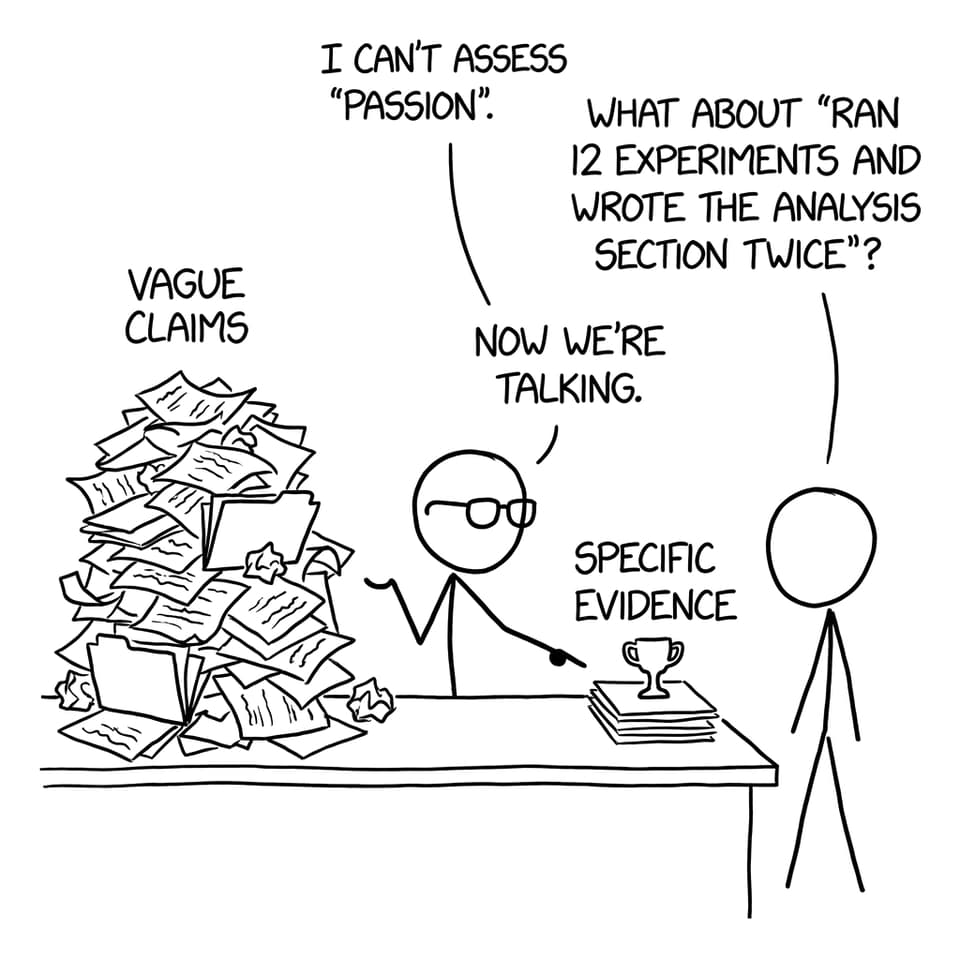 Specific evidence comic