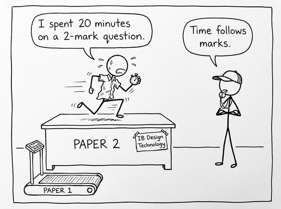 Timing and marks comic