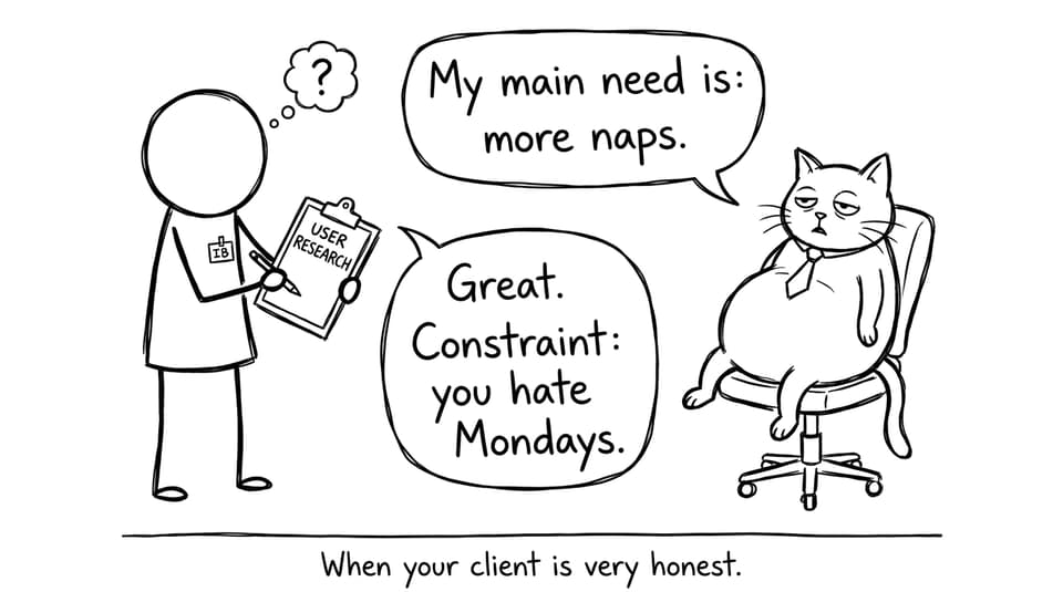 When your client is very honest