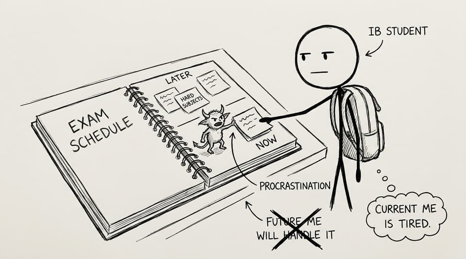 Procrastination tries to reorder the plan