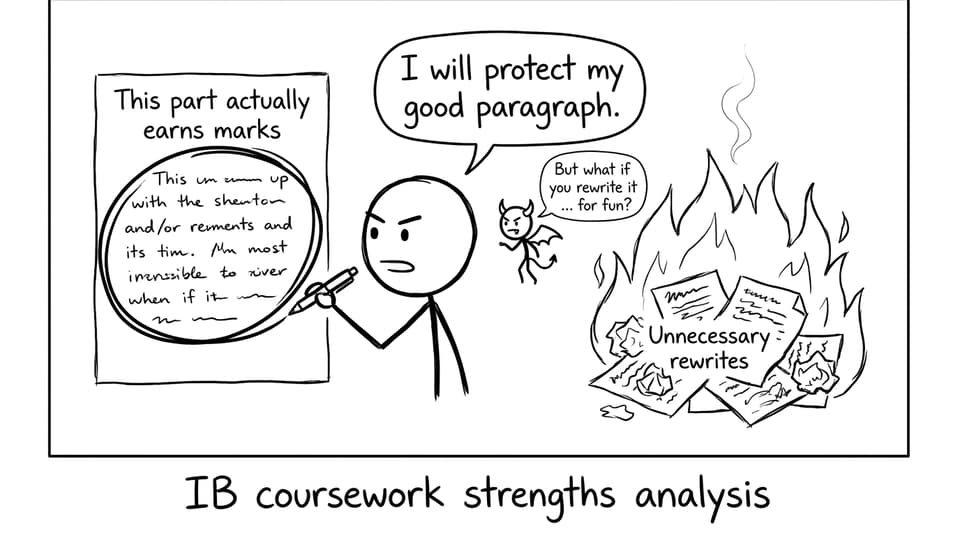 Student protects the good paragraph