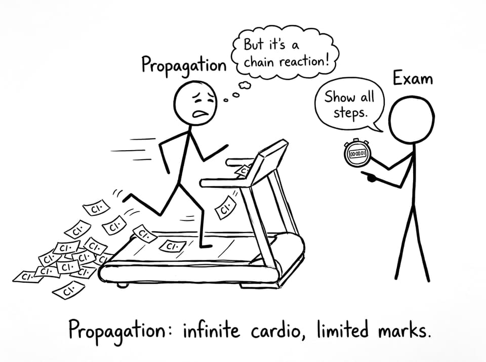 Propagation treadmill joke