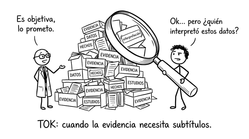 TOK: cuando la evidencia necesita subtítulos