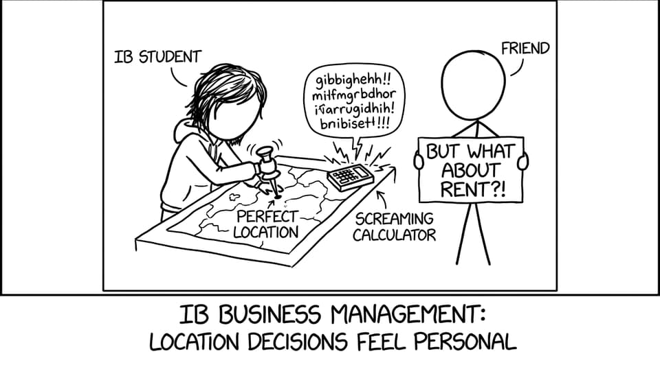 IB student choosing a location while rent screams