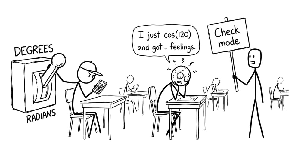 Calculator mode comic relief
