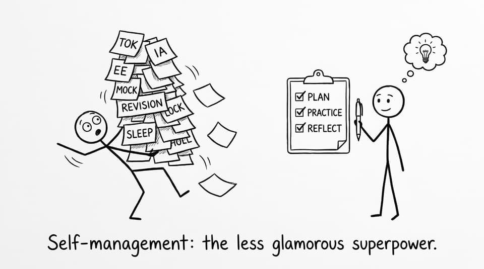 Self-management sticky notes falling