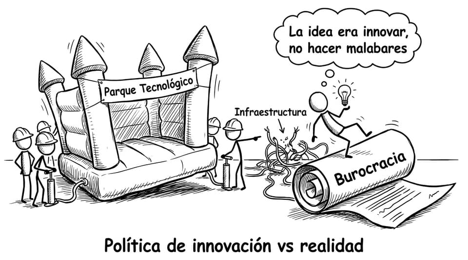 Cómic: parque tecnológico inflable