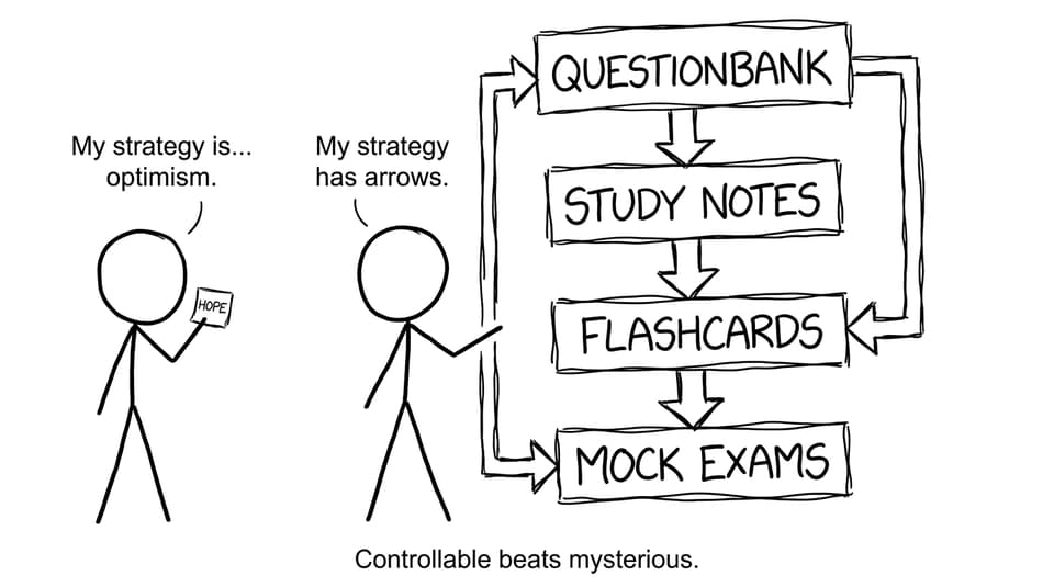 Optimism vs arrows study plan comic