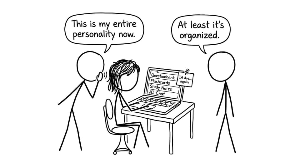 Revision tabs comic