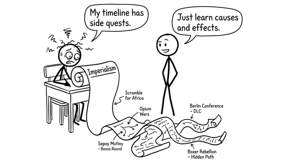 A stressed student and an endless imperialism timeline