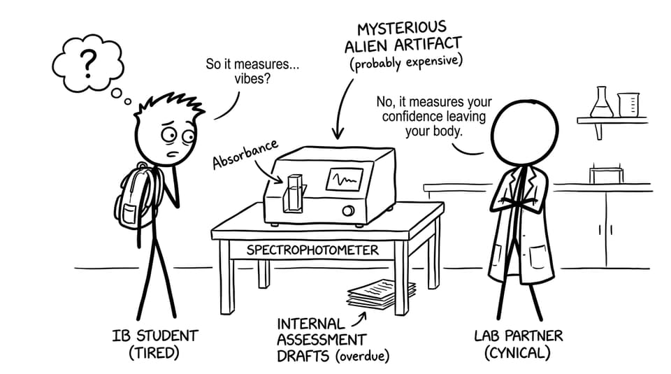 Student vs spectrophotometer: vibes