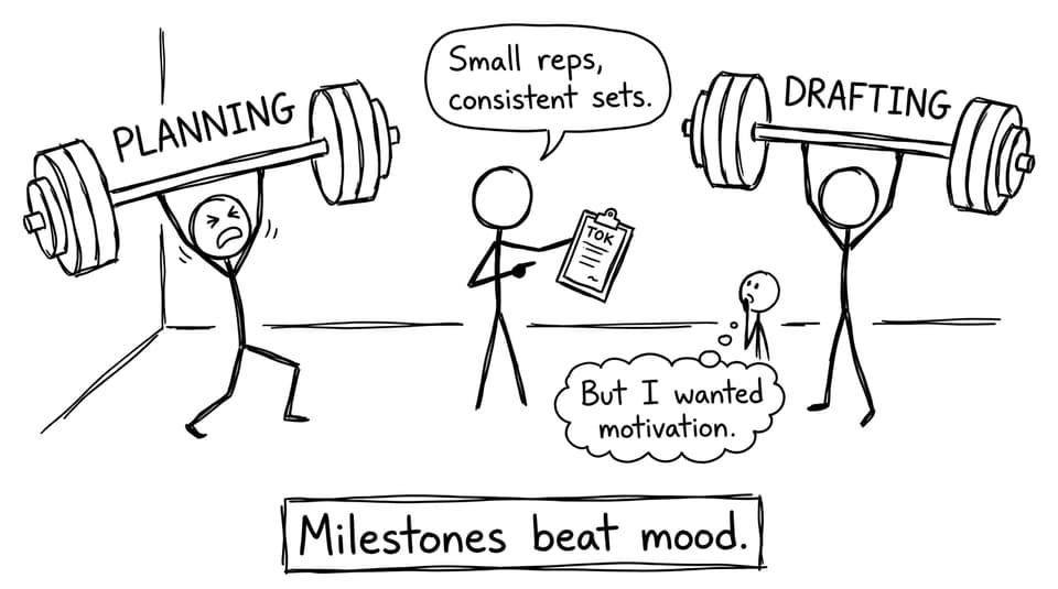 Milestones beat motivation