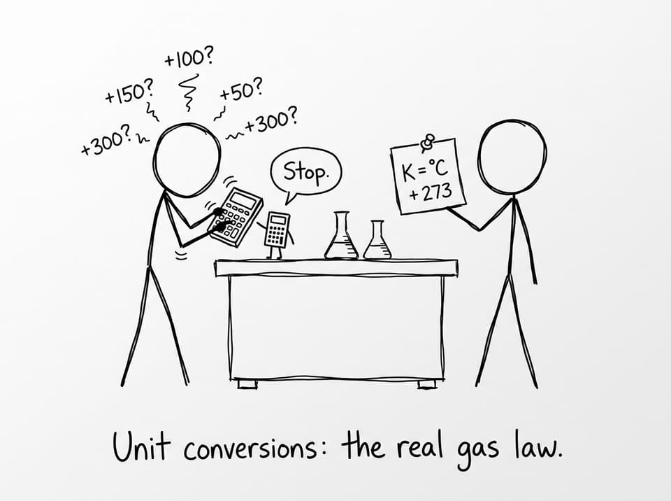 Kelvin conversion chaos