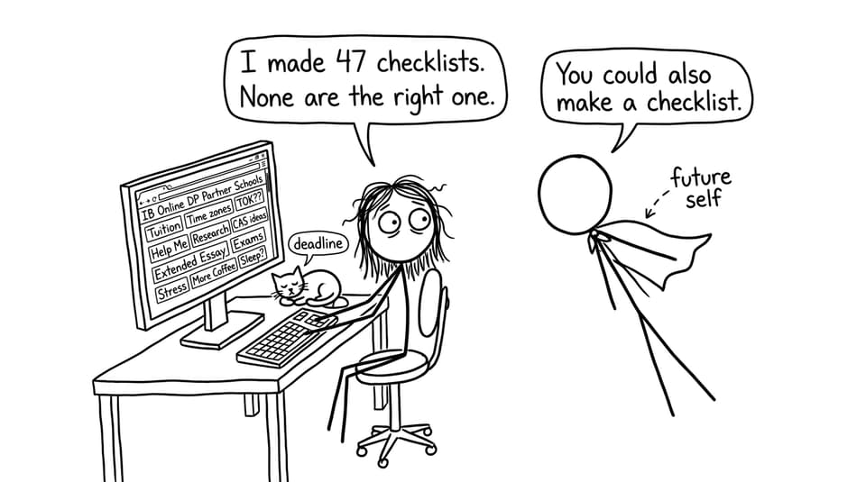 Student with too many tabs, trying to apply for IB Online DP