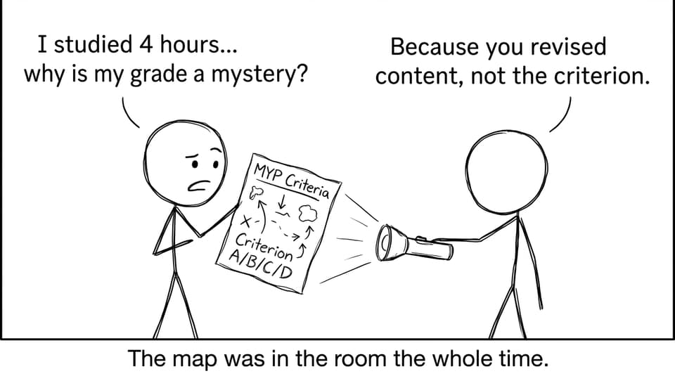 Student discovers the rubric is a treasure map