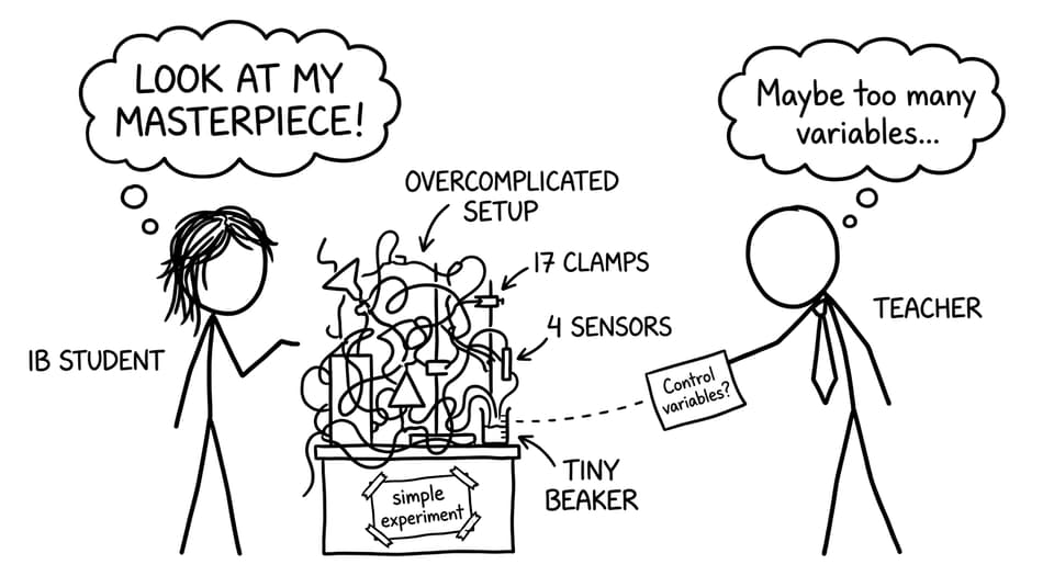 Overcomplicated lab setup joke