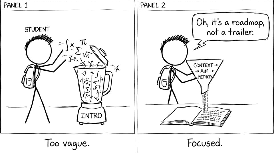 Vague vs focused intro funnel comic