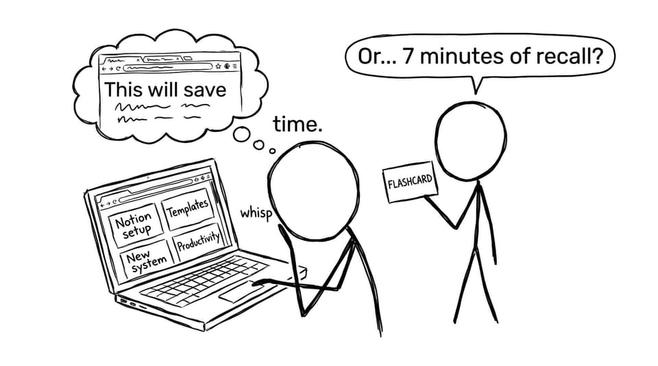 Notion setup vs 7 minutes of recall