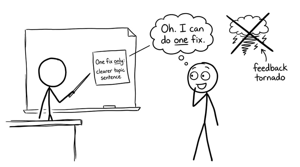 One fix only feedback comic