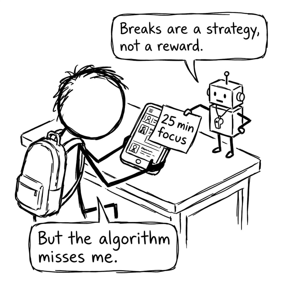 Pomodoro robot vs phone
