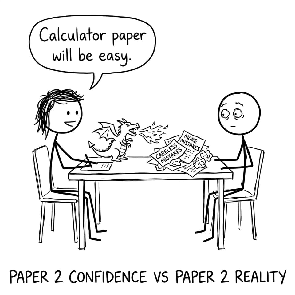 Calculator paper confidence meets calculator paper reality