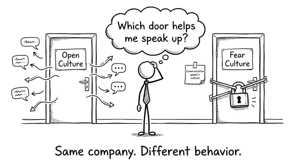 Two doors: Open Culture vs Fear Culture