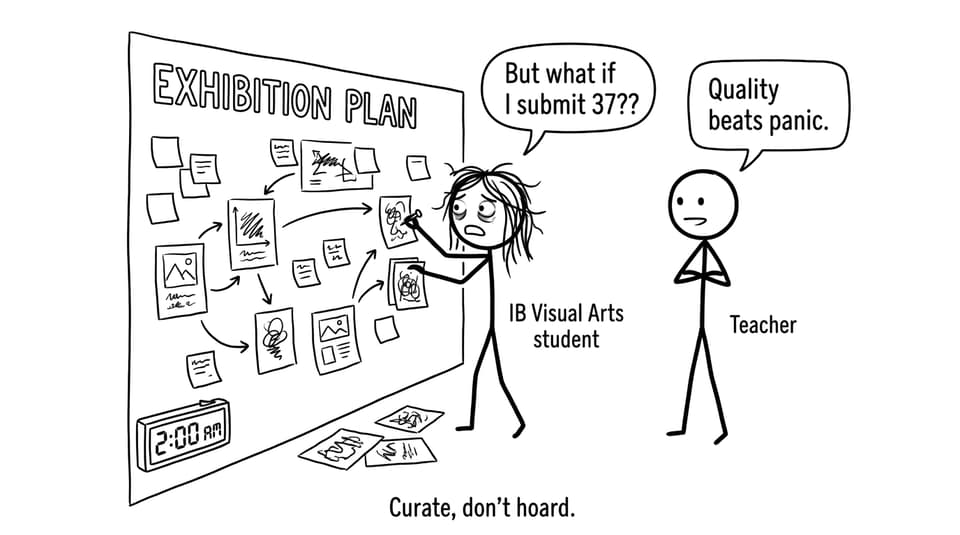 Student curating at 2am