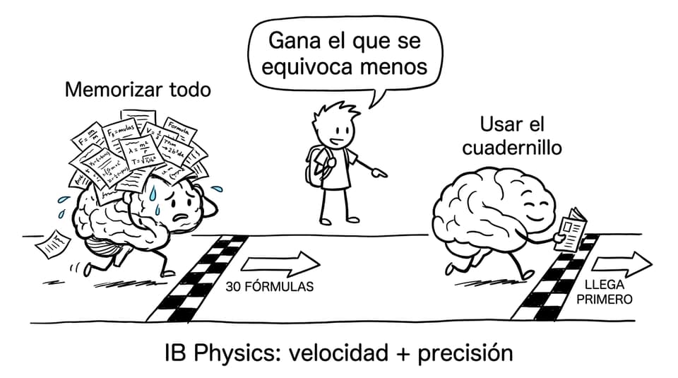 Carrera entre memorizar todo y aprender a usar el cuadernillo