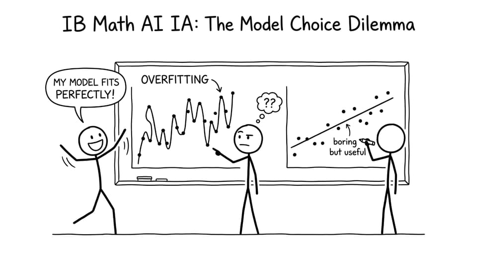 Overfitting argument at the whiteboard