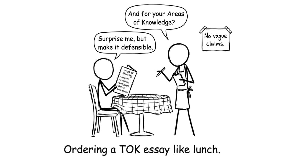 TOK ordering lunch comic