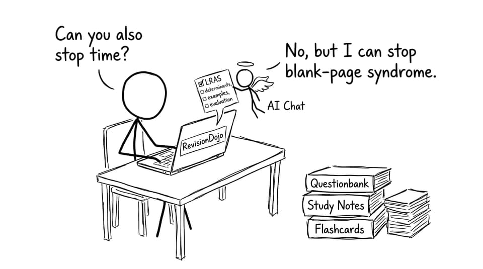 RevisionDojo stops blank-page syndrome