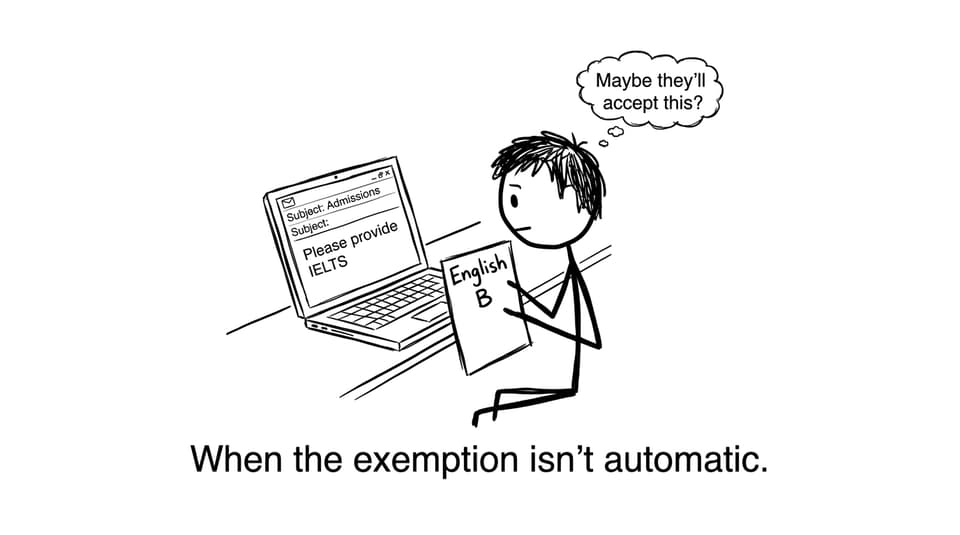 IELTS email anxiety joke