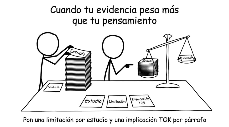 Cuando tu evidencia pesa más que tu pensamiento
