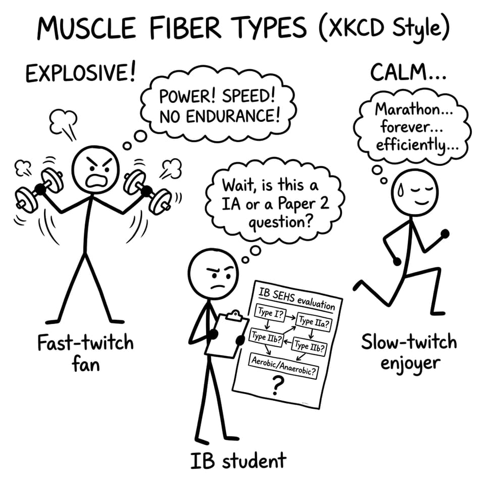 Flowchart chaos: fast-twitch vs slow-twitch