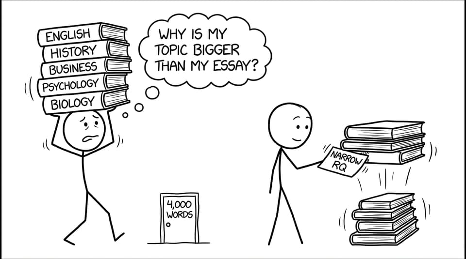 Balancing huge topics on the way to 4,000 words