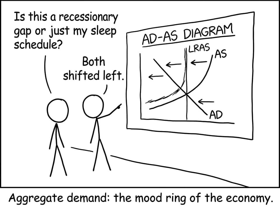 Two students stare at AD-AS like modern art