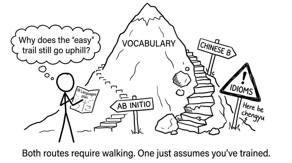 Vocabulary mountain comic