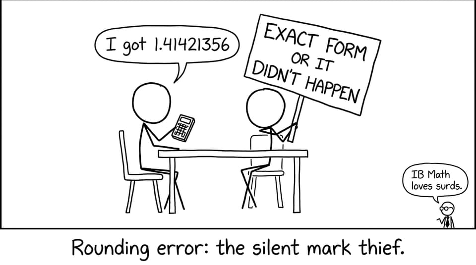 IB Math exact form joke